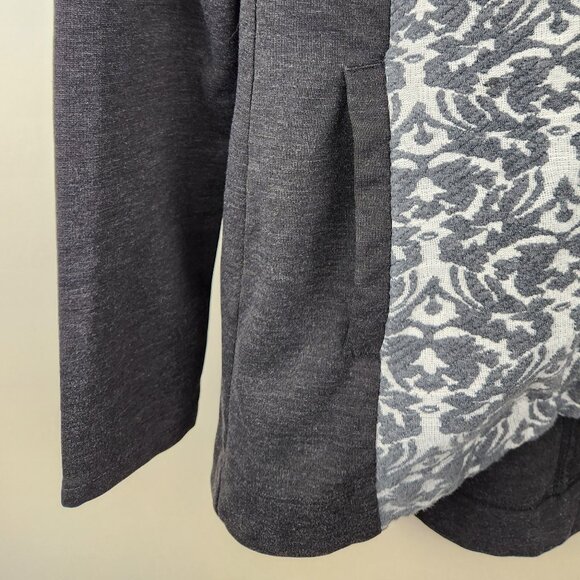 Anthropologie Pure + Good Colorblock Zip Hooded Sweatshirt sz XS? Flawed - Picture 5 of 8